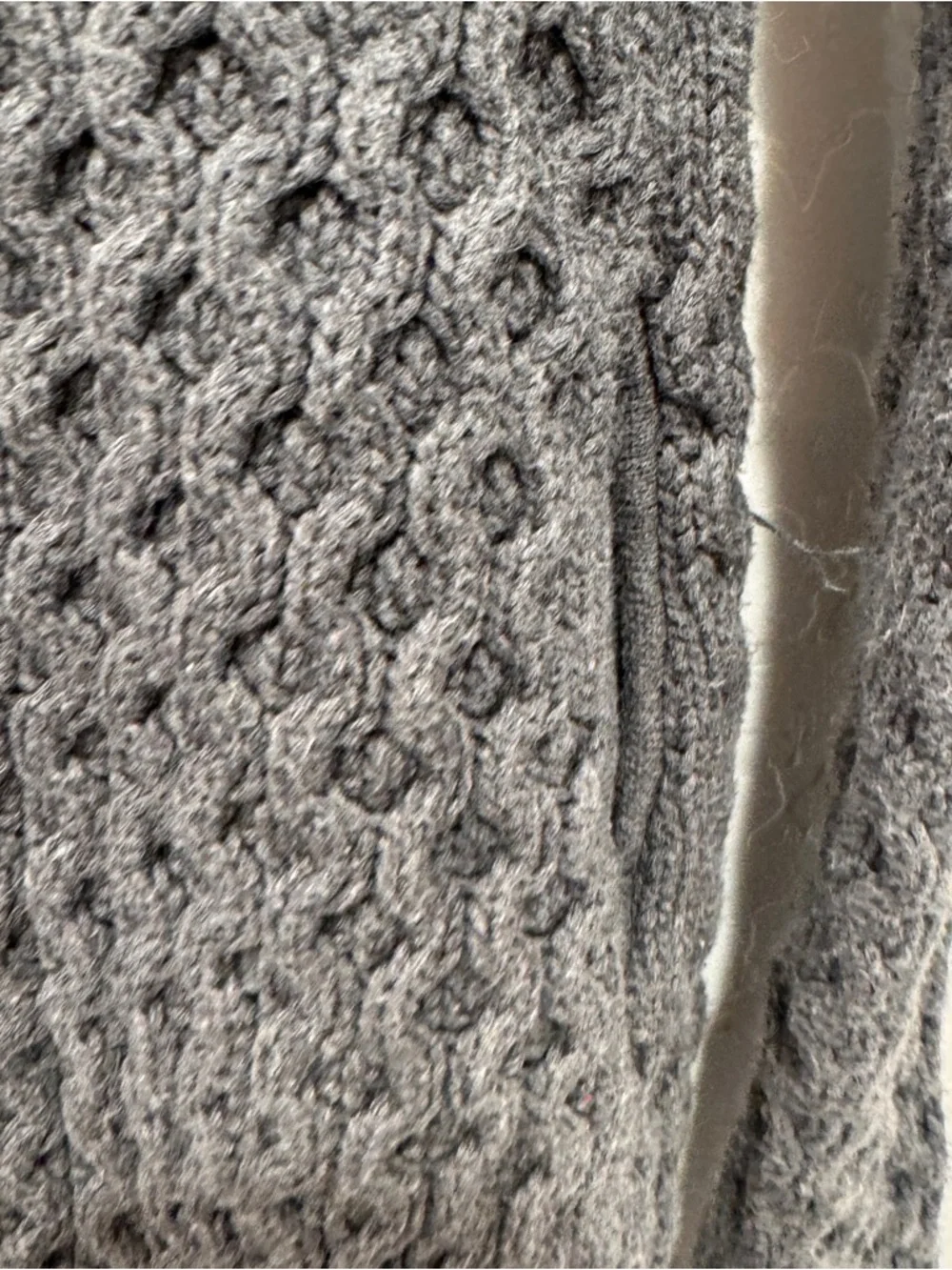 ivivva Breathe Relax Love Wrap Cardigan Girls 8 Gray Chunky Knit Grandpacore